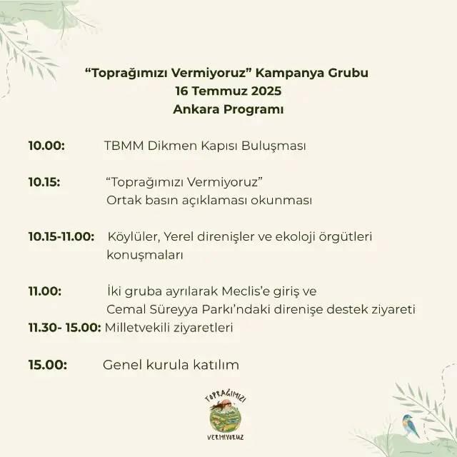 İkizköylülerden yarın Meclis'te gündeme gelecek olan "talan yasası" için çağrı