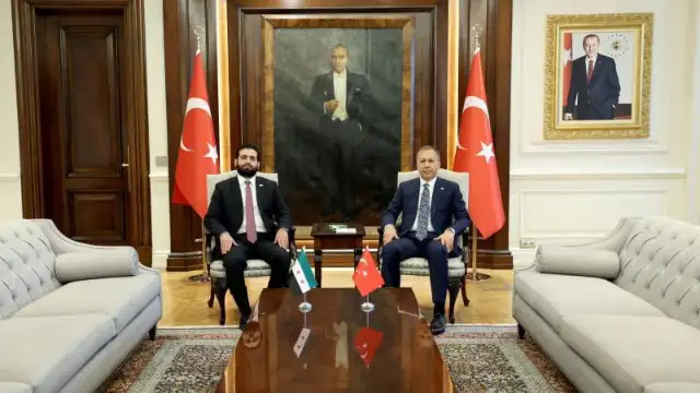 Bakan Yerlikaya, Yerlikaya, Suriye Geçici Yönetimi İçişleri Bakanı Hattab ile görüştü