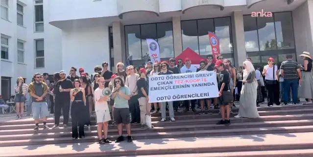 ODTÜ işçilerinin başlattığı greve ODTÜ'lülerden destek