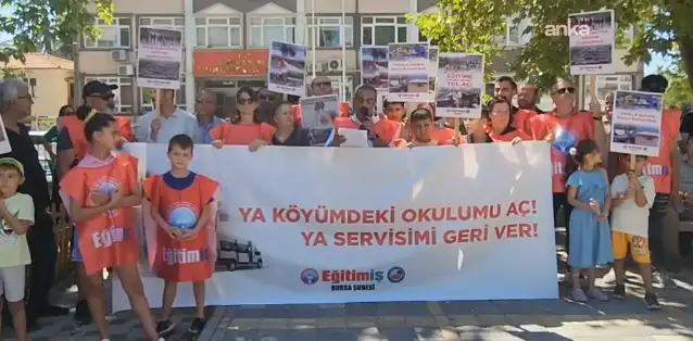Taşımalı eğitim kararı protestosu: Köy çocukları yolda kaldı