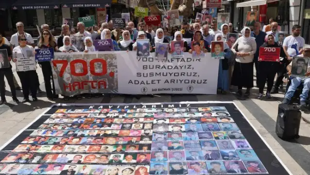 Kayıp yakınları 700 haftadır adalet arıyor