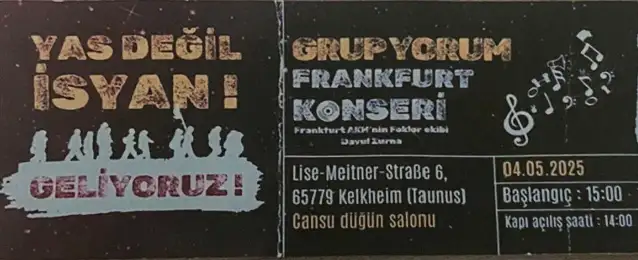 Almanya’da Grup Yorum konserine katıldı, Türkiye'de gözaltına alındı