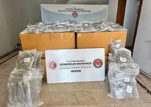 Mersin Limanı'nda 587 kilo uyuşturucuya el konuldu