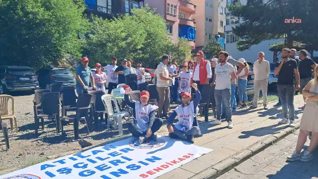 Şavşat'ta belediye işçilerinin çadırına polis müdahalesi