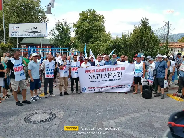 Birleşik Taşımacılık Çalışanları Sendikası'ndan Akçay Kampı'nın özelleştirmesine tepki: Kamu malı halka aittir