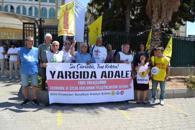 BES Antalya Şubesi: 'Yargıda adalet, yargı emekçilerinin hakları için mücadeleyi sürdüreceğiz'