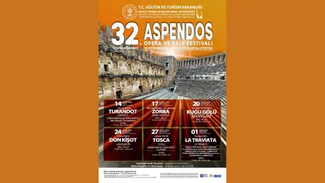 Aspendos’ta Opera ve Bale buluşması: 32. Uluslararası Festival başlıyor
