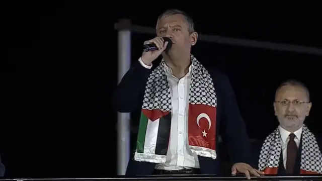Özgür Özel: Trump'tan randevu dilenenler İsrail'in yaptığı zulme engel olamazlar, Filistin'in kardeşi olamazlar