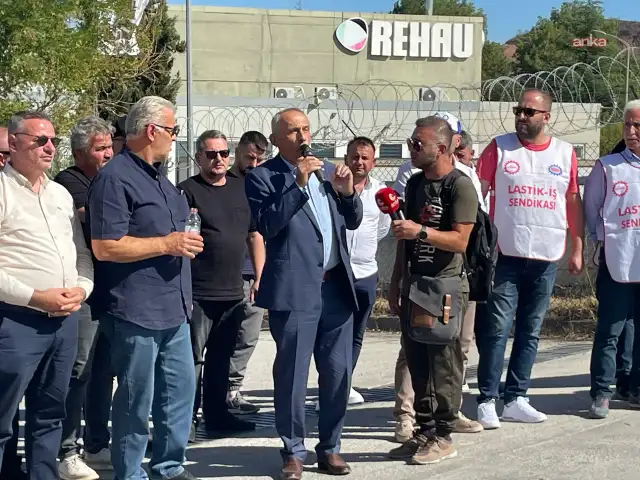Sendika Üyesi 3 işçi işten atıldı: Lastik-İş'ten Rehau Fabrikası önünde direniş çadırı
