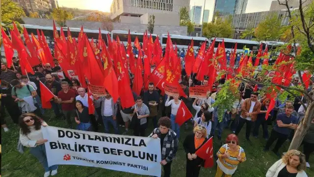 TKP’den ABD Büyükelçiliği önünde protesto: Dostlarınızla birlikte defolun