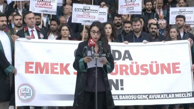 Genç avukatlardan 31 ilde CMK ücret eylemi: Emeğimizin sömürülmesine izin vermeyeceğiz