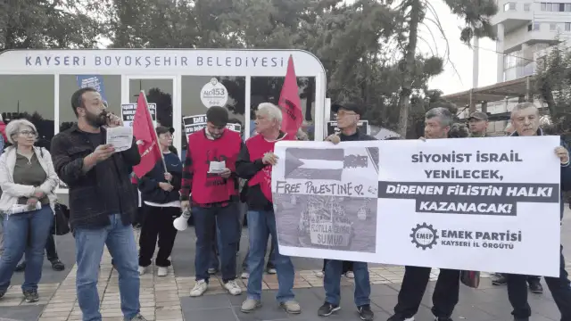 EMEP Kayseri: İsrail ile ticareti sürdüren AKP iktidarı soykırımı engelleyemez
