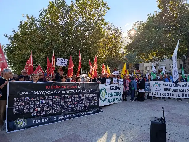 10 Ekim Katliamı'nın 10. yılında Edremit'te adalet çağrısı: Katiller hesap verecek!