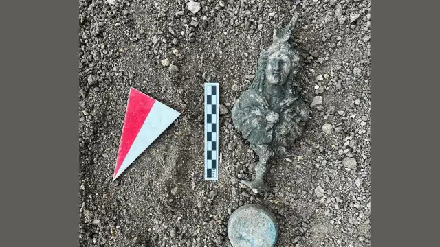 Satala Antik Kenti’nde Mısır Tanrıçası İsis’in bronz büstü keşfedildi