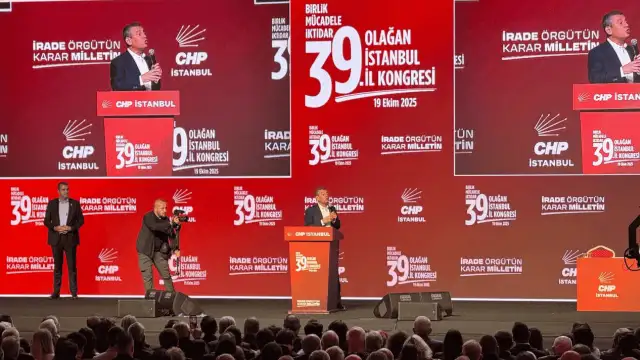 Özel, CHP İstanbul 39. Olağan İl Kongresi'nde konuştu: Bu ülkede artık değişim zamanı gelmiştir