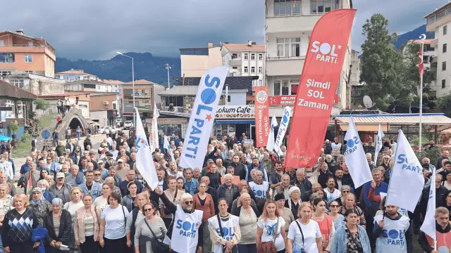 Sol Parti, Artvin'de miting düzenledi: Tek adam rejimine karşı birleşik muhalefet kurmalıyız