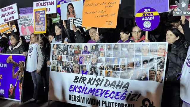 Tunceli'de kadınlar sokağa indi: Gülistan Doku nerede, Rojin için adalet!