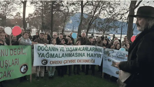 Ordu'da halk, eski çöp alanının betonlaşmasına karşı 16 gündür nöbette