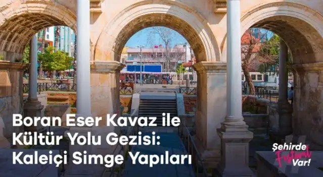 Kültür Yolu Festivali'nde tarihçi Boran Eser Kavaz rehberliğinde Kaleiçi kültür gezisi düzenlendi