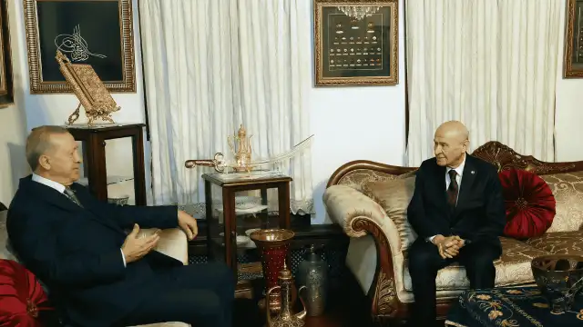 Cumhurbaşkanı Erdoğan ile Devlet Bahçeli’nin arasındaki görüşme 40 dakika sürdü