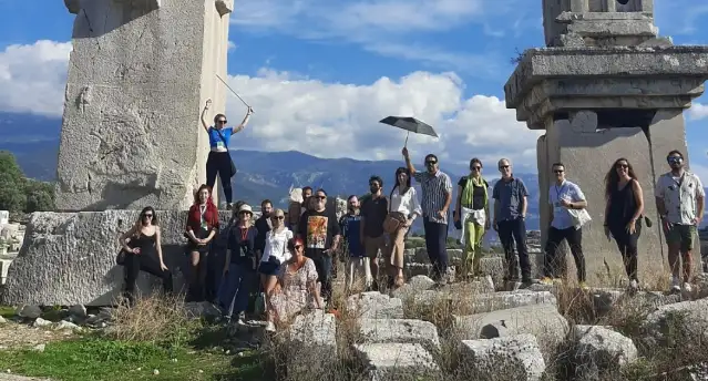 Fethiye  Film Festivali kapsamında Xanthos gezisi düzenlendi