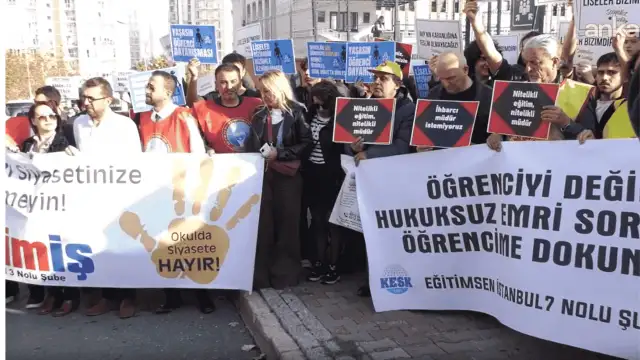 Hacı Bektaş Veli Anadolu Lisesi’nde "Erdoğan posteri" protestosu:  Okulumuzda siyasi simge görmek istemiyoruz