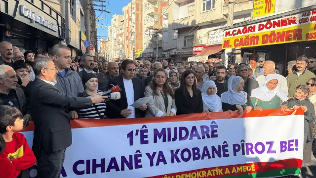 DEM Parti Diyarbakır İl Eş Başkanı Şahin: Kobani'yi savunmak insanlığa karşı suçlara direnmektir