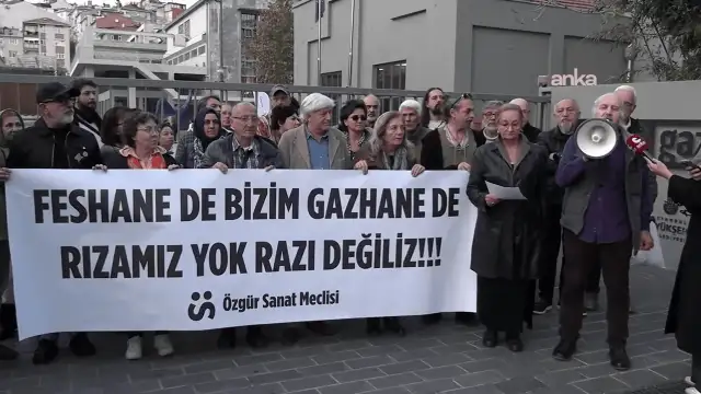 Sanatçılar Müze Gazhane'den seslendi: Rızamız yok, razı değiliz!