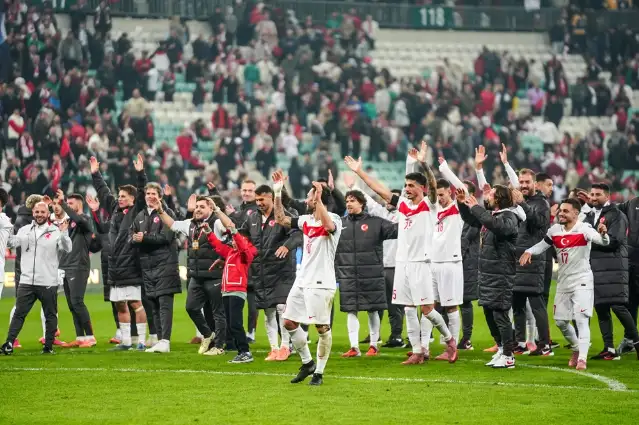 Türkiye, Bulgaristan'ı 2-0 mağlup ederek Dünya Kupası elemelerinde puanını 12'ye yükseltti