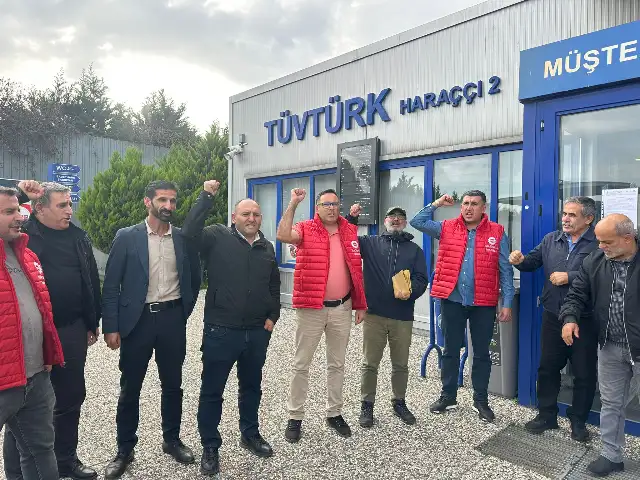 DİSK'e bağlı Nakliyat-İş Sendikası, TÜVTÜRK İstanbul istasyonlarında grev ilan etti