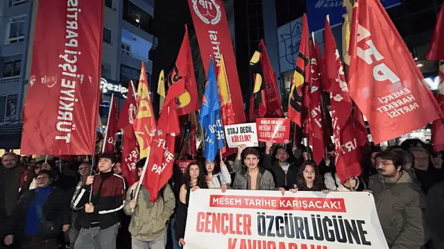 16 gencin tutuklanmasına protesto: Devlet patronlara köle pazarlıyor