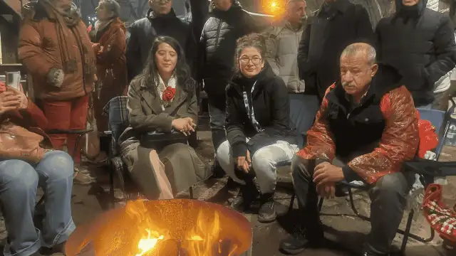 Sevda Karaca'dan Adalet Nöbeti'ne ziyaret: Bu suçları torbayla affedemezsiniz