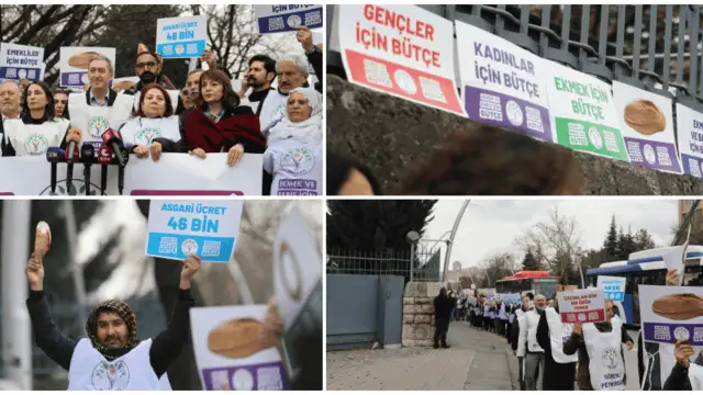 DEM Parti’den TBMM önünde 'Ekmek ve Barış' çağrısı: Savaşa değil, halka bütçe