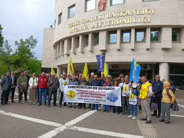 BES Antalya Şubesi: Kamu hizmetleri bir bütündür, yoksulluk sınırı üzerinde ücret istiyoruz