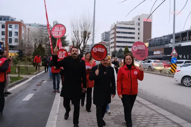 DİSK'in Ankara yürüyüşü Eskişehir'de devam ediyor