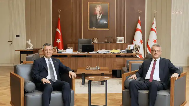 Özel, KKTC Cumhurbaşkanı Erhürman ile bir araya geldi