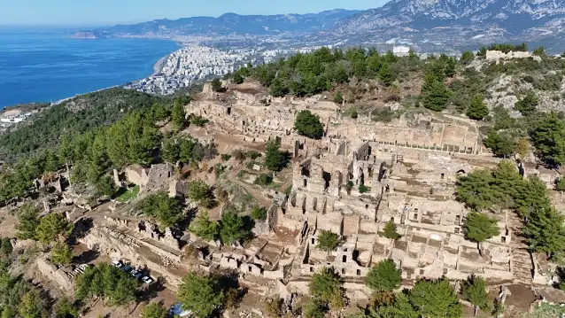 Antalya'daki Syedra Antik Kenti'nin zeytinyağı üretim merkezi olduğu belirlendi