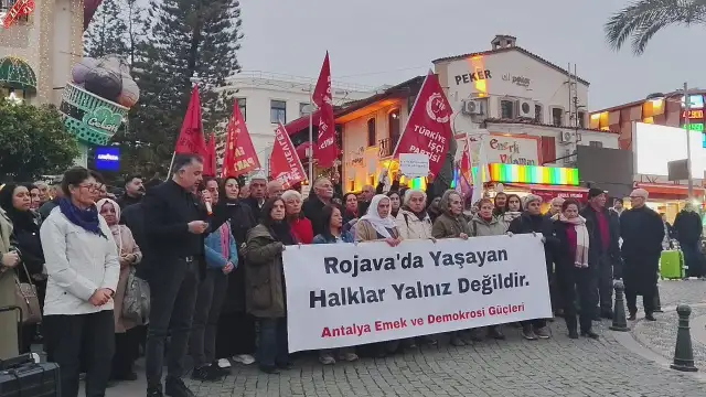 Antalya Emek ve Demokrasi Güçleri: Kürt halkının yanındayız