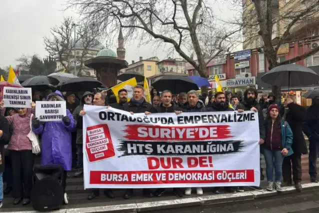 Bursa'da Kobani ile dayanışma eylemine saldırı girişimi