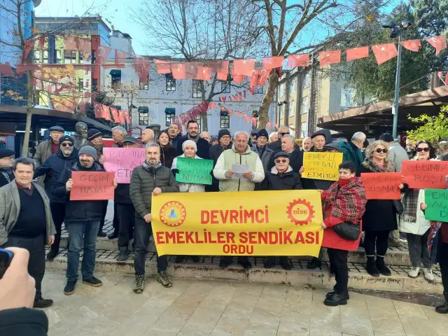 DİSK-Dev Emekli Sen Ordu: Sefalete şükretmeyeceğiz