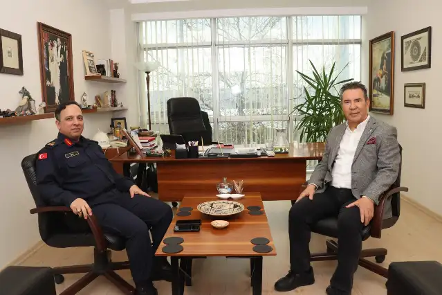 Jandarma Komutanı Tuğgeneral Şen’den Kent Konseyi Başkanı Bayraktar’a anlamlı ziyaret