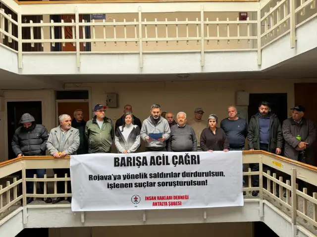 İHD Antalya Şubesi: Kobanê ve Kuzey Doğu Suriye’de savaş suçları durdurulsun