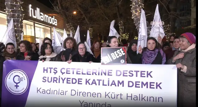 Ankara'da Barışa İhtiyacım Var Kadın İnisiyatifi'nden Suriye'deki saldırılara tepki