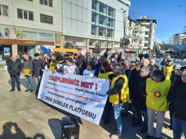 KESK Ordu Şubeler Platformu'ndan iş bırakma eylemi: İnsanca yaşam, hakkımız olanı istiyoruz!