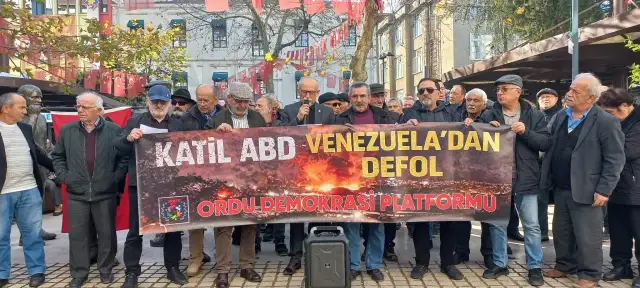 Ordu'da ABD'nin Venezuela saldırısı protesto edildi