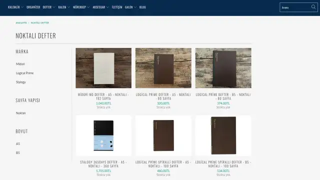 Galen Leather Co. Noktalı Defter Koleksiyonu