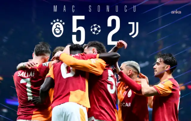 Galatasaray, Juventus'u 5-2 mağlup etti