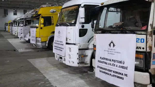 Mürşitpınar Sınır Kapısı açılmadı: Kobani için toplanan yardım tırları Diyarbakır'a döndü