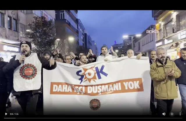 Trabzon'da işten çıkarılan ŞOK depo işçileri yürüdü: Alın terimiz gasp ediliyor