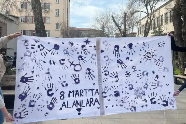 Ankara Üniversitesi Cebeci Kampüsü'nde kadınlardan 8 Mart çağrısı: Kadın cinayetlerine karşı mücadeleyi büyütelim